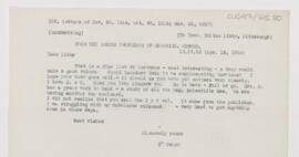 Letter to Walter Libby, April 12, 1918