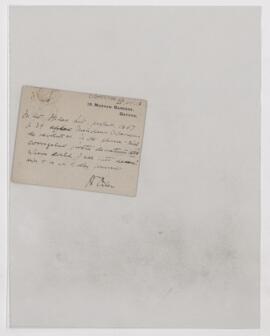 Letter to Henry Marriott Bannister, July 25, 1918