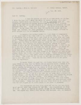 Letter to Harvey Cushing, December 28, 1919