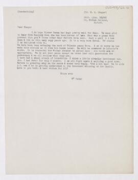 Letter to William Sydney Thayer, January 24, 1917