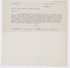 Letter to William Sydney Thayer, April 6, 1916