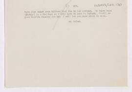 Letter to unidentified recipient, September 6, 1919