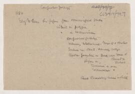 Cushing's notes, comparative pathology, 1883