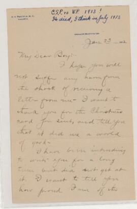 Correspondence from Jean Jefferson Penfield to Wilder Penfield
