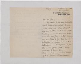 Letter to Harvey Cushing, February 17, 1921