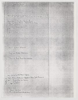 Cushing's notes, 1912