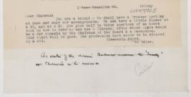Letter to J.R. Chadwick, January 1896(?)
