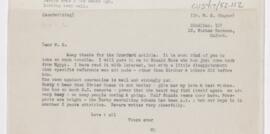 Letter to William Sydney Thayer, December 22, 1915