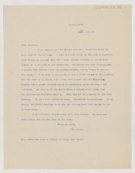 Letter to Henry Barton Jacobs, (December 1908 ?)