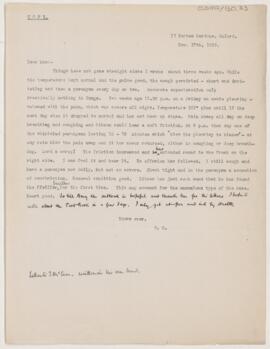 Letter to Thomas McCrae, November 17, 1919