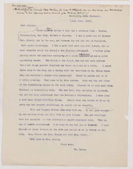 Letter to Henry Barton Jacobs, June 11, 1909