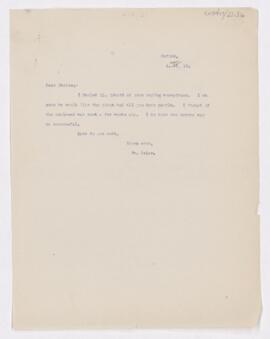 Letter to Henry Barton Jacobs