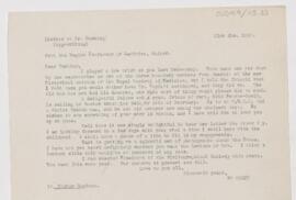 Letter to Harvey Cushing, January 31, 1913