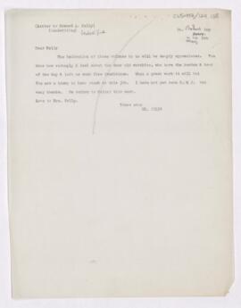 Letter to Howard Atwood Kelly, September 8, 1919