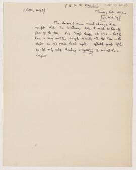 Letter to Thomas Archibald Malloch, October 23, 1919