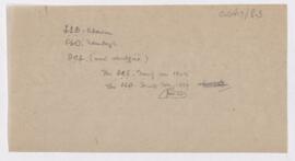 Cushing's notes on honorary degrees