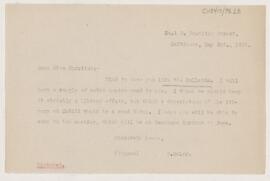 Letter to Margaret E. Charlton, May 3, 1902