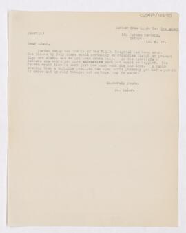 Letter to John George Adami, May 18, 1917