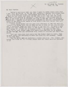 Letter to Charlotte Osler, February 17, 1893