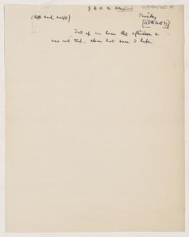 Letter to Thomas Archibald Malloch, October 28, 1919