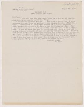 Letter to C.N.B. Camac, August 14, 1904