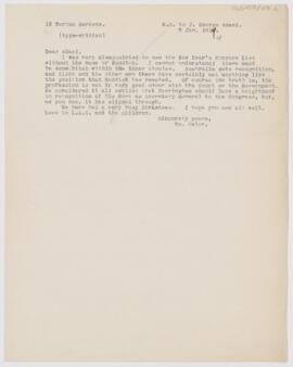 Letter to John George Adami, January 3, 1914