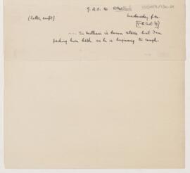 Letter to Thomas Archibald Malloch, October 8, 1919