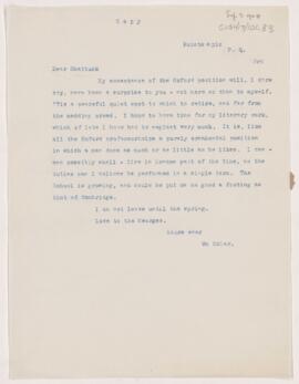 Letter to Frederick Cheever Shattuck, September 3, 1904
