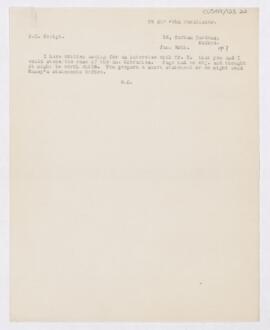 Letter to John Young Walker MacAlister, January 30, 1917