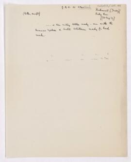 Letter to Thomas Archibald Malloch, August 1, 1919