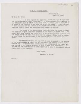 Letter, March 16, 1904