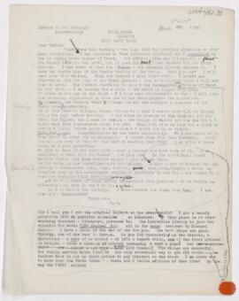 Letter to Harvey Cushing, March 11-12, 1909