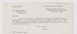 Letter to Gwendolyn Francis Andras, January 8, 1907