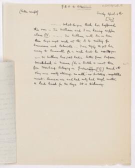 Letter to Thomas Archibald Malloch, April 6, 1919