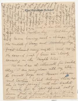 Correspondence from Jean Jefferson Penfield to Wilder Penfield