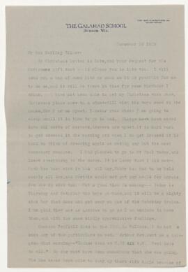 Correspondence from Jean Jefferson Penfield to Wilder Penfield