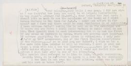 Letter to Arnold Carl Klebs, June 15, 1912