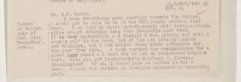 Letter to A.F. Hurst, October 6, 1919
