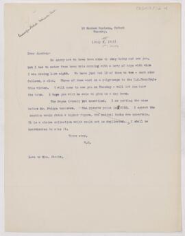 Letter to Henry Barton Jacobs, July 2, 1911