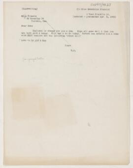 Letter to Gwendolyn (Mrs. Andras) Francis, April 2, 1902