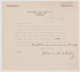 Letter to Harvey Cushing, June 3, 1920