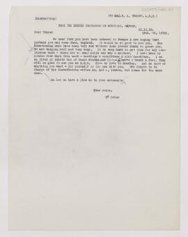 Letter to William Sydney Thayer, February 22, 1918