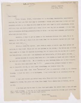 Letter to Thomas McCrae, July 20, 1919