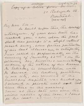 Letter to Mr. N., October 25, 1875