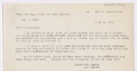 Letter to John Young Walker MacAlister, July 2, 1919