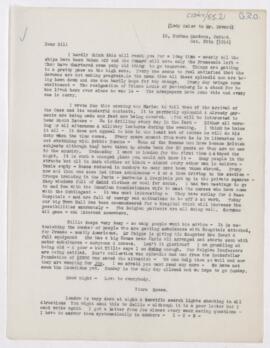 Letter to William B. Revere, October 30, 1914