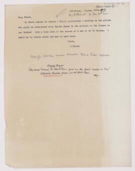 Letter to Joseph Hersey Pratt, May 9, 1909