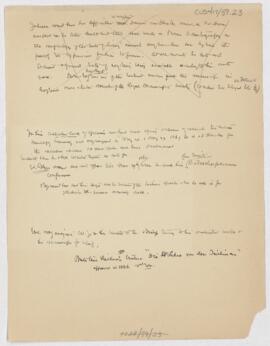 Cushing's notes, Trinity, 1865-1919