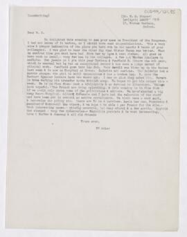 Letter to William Sydney Thayer, April 1, 1916