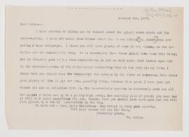 Letter to Thomas McCrae, January 2, 1907